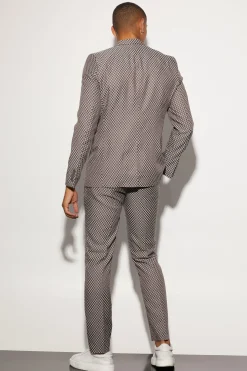 boohooMAN Slim Checkerboard Suit | UK| Suits & Tailoring