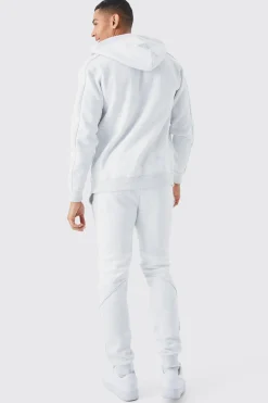boohooMAN Slim Colour Block Funnel Neck Hooded Tracksuit | UK| Tracksuits