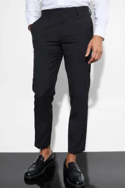boohooMAN Slim Cropped Suit Trousers | UK| Suits & Tailoring|Trousers