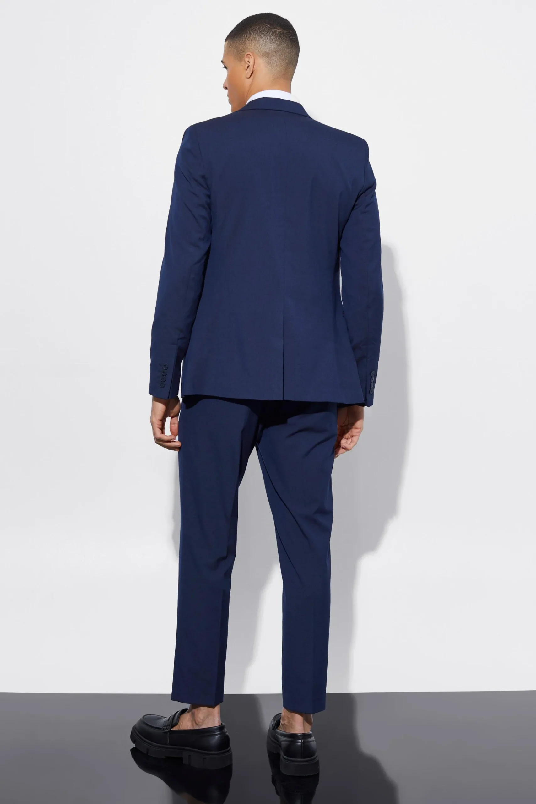boohooMAN Slim Cropped Suit Trousers | UK| Suits & Tailoring|Trousers