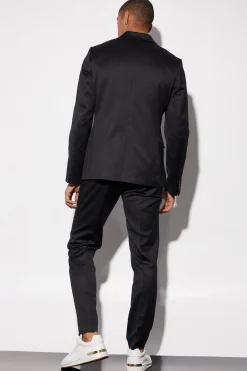 boohooMAN Slim Double Breasted Satin Suit Jacket | UK| Suits & Tailoring