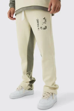 boohooMAN Slim Fit Camo Gusset Joggers | UK| Trousers|Joggers