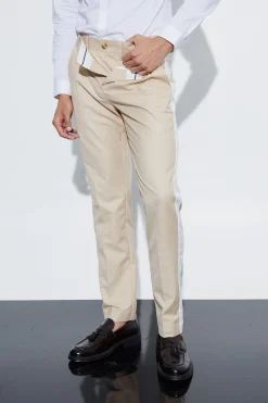 boohooMAN Slim Fit Double Waistband Trouser | UK| Trousers