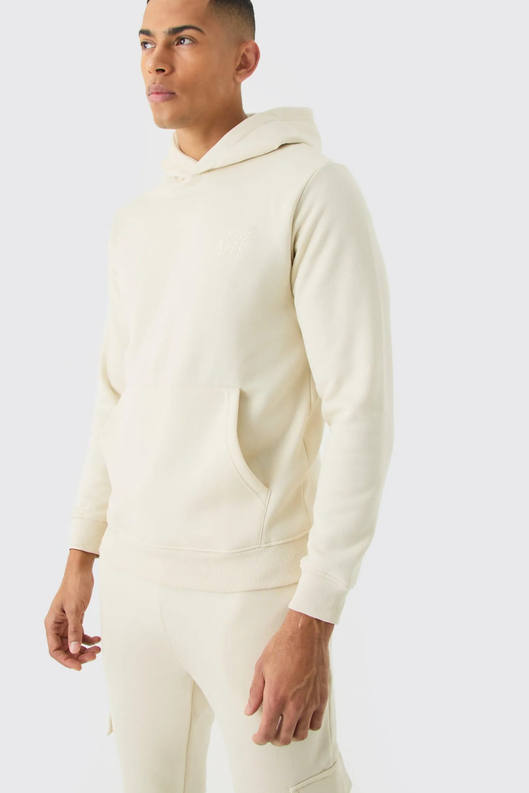 boohooMAN Slim Fit Embroidered Cargo Tracksuit | UK| Tracksuits