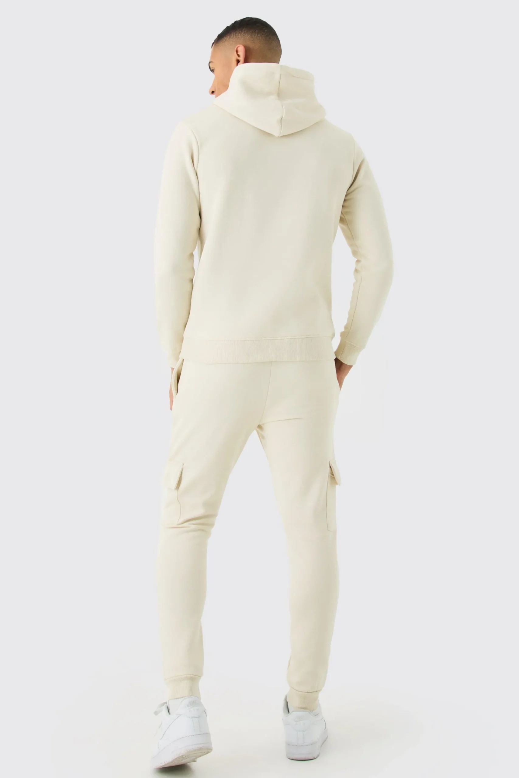 boohooMAN Slim Fit Embroidered Cargo Tracksuit | UK| Tracksuits