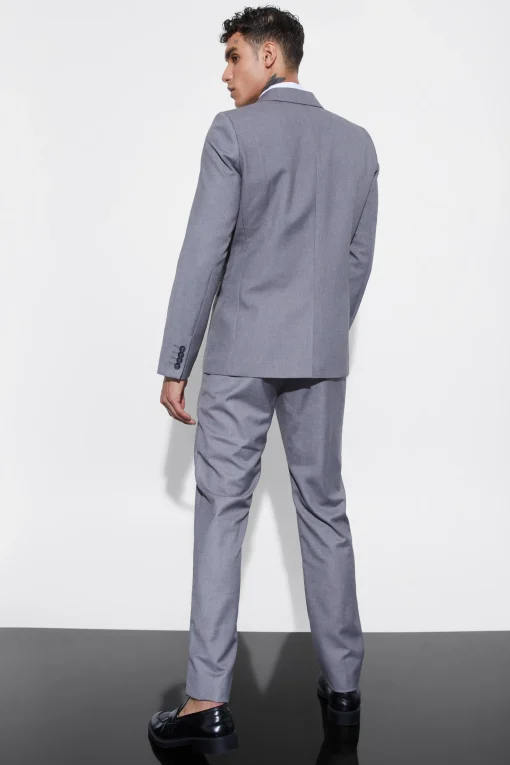 boohooMAN SLIM FIT GREY SUIT | UK| Suits & Tailoring