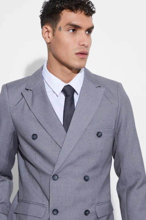 boohooMAN SLIM FIT GREY SUIT | UK| Suits & Tailoring