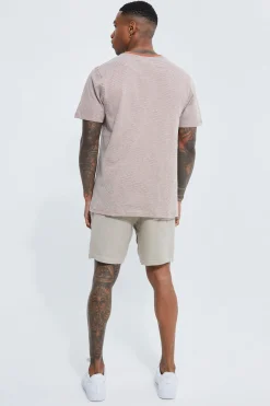 Slim Fit Honeycomb Jacquard T-shirt | UK^boohooMAN