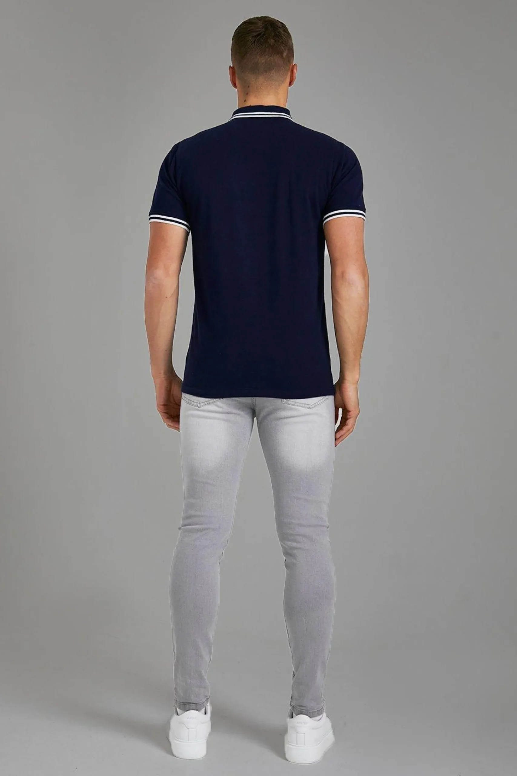 Slim Fit Man Signature Tipped Pique Polo | UK^boohooMAN Best