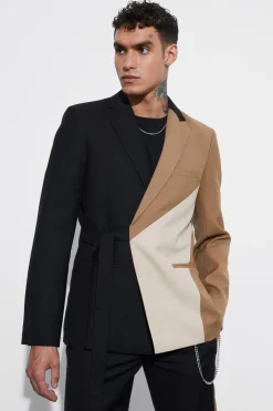 boohooMAN Slim Fit Panel Wrap Suit | UK| Suits & Tailoring