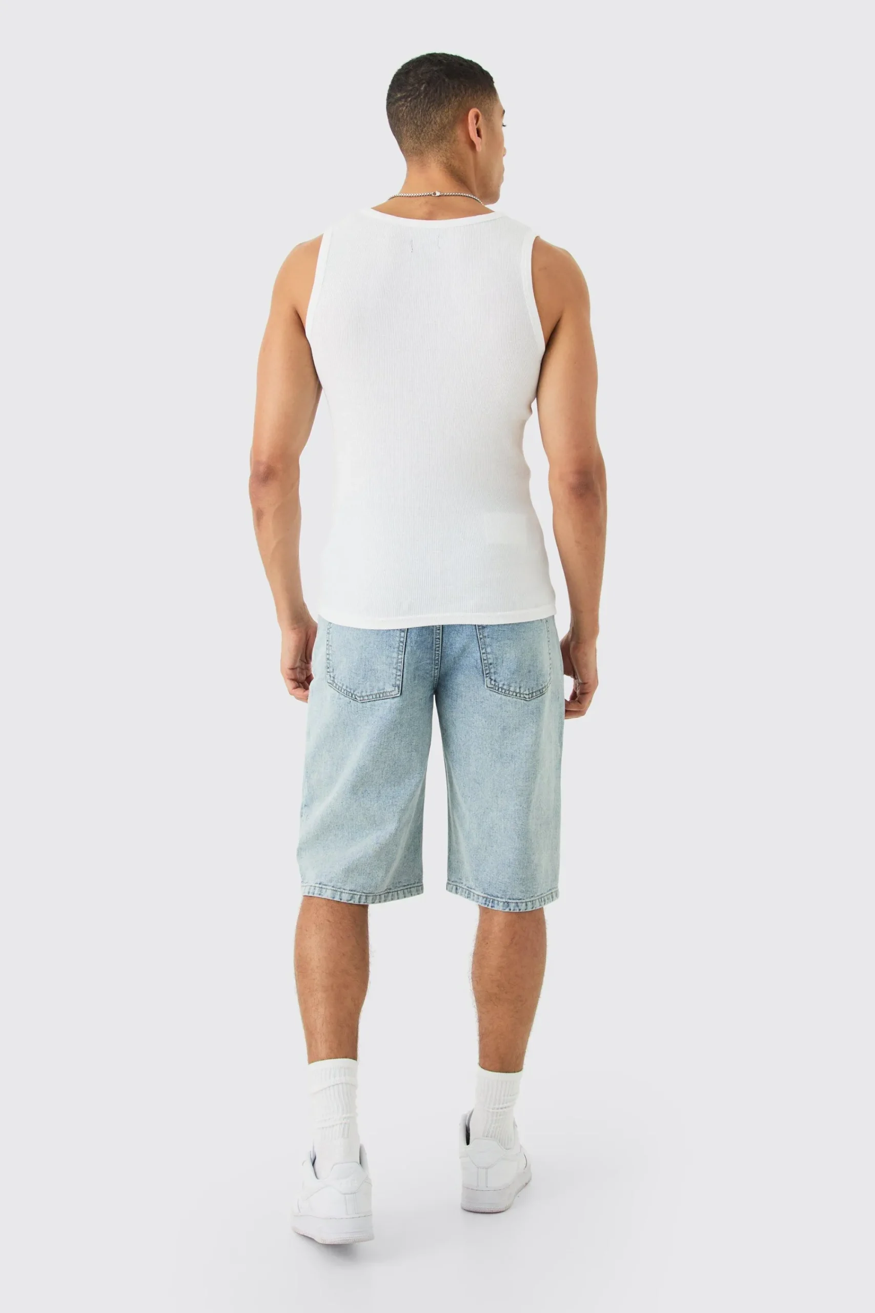 Slim Fit Ribbed Vest | UK^boohooMAN Hot