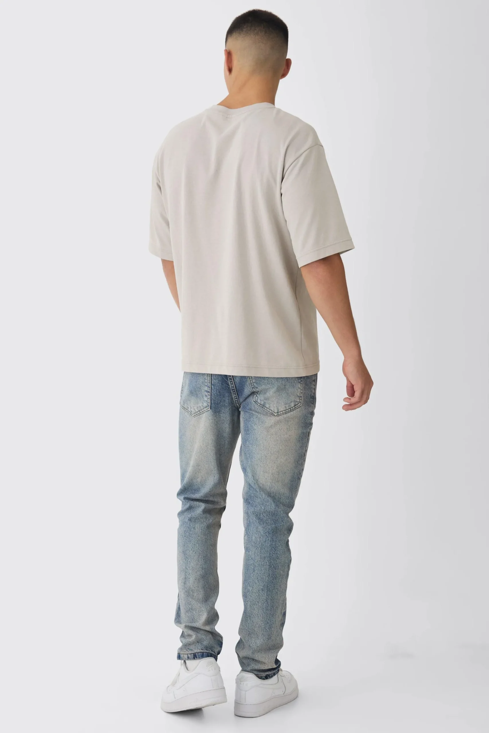 boohooMAN Slim Fit Ripped Stitch Detail Jeans | UK| Trousers|Jeans
