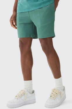 boohooMAN Slim Fit Short Length Herringbone Short | UK| Shorts