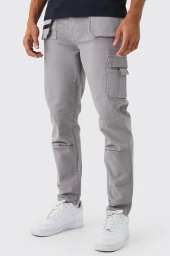 boohooMAN Slim Fit Strap Detail Cargo Trouser | UK| Trousers|Cargos