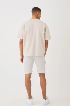 boohooMAN Slim Fit Waffle Cargo Short | UK| Shorts
