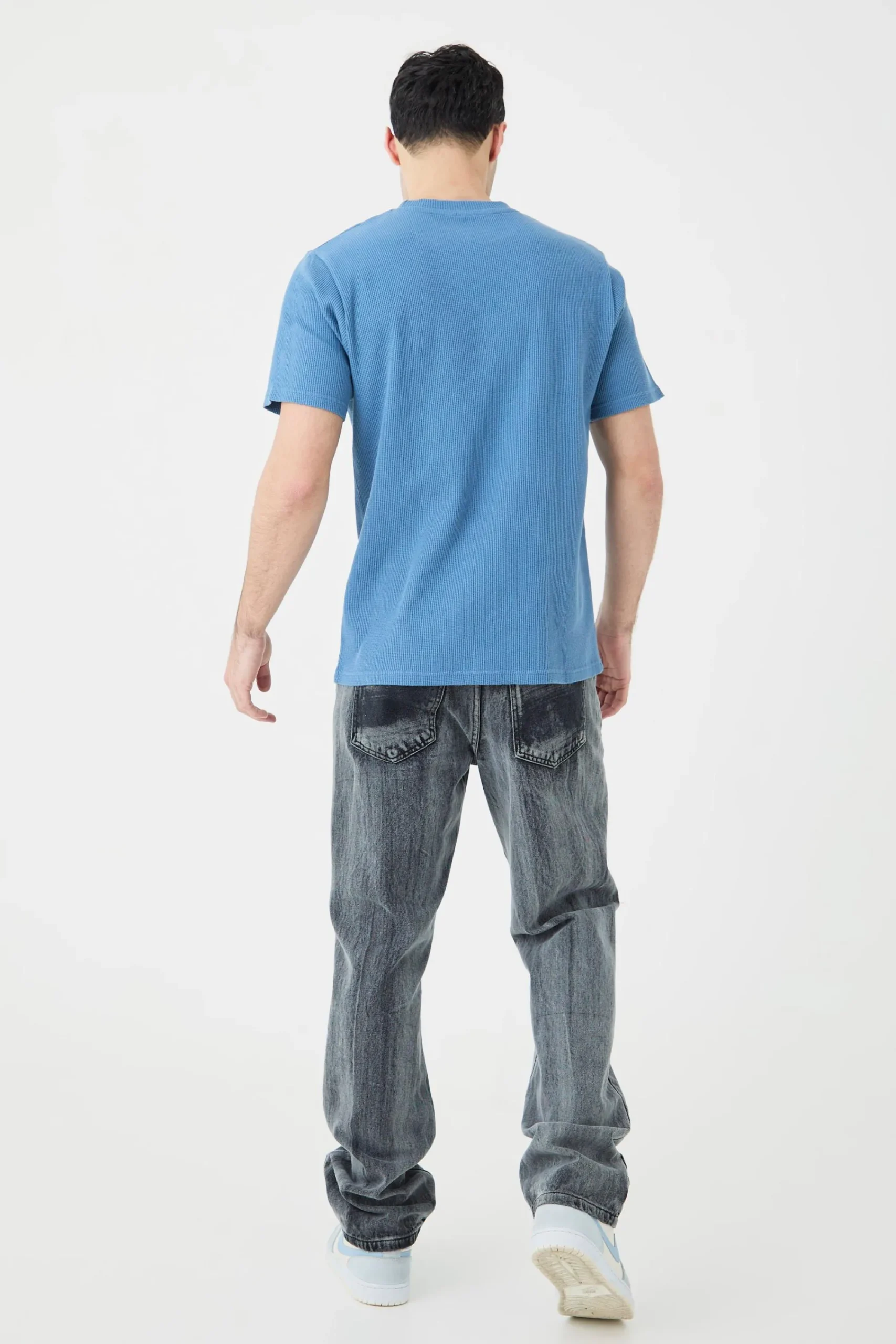 Slim Fit Waffle T-shirt | UK^boohooMAN Outlet