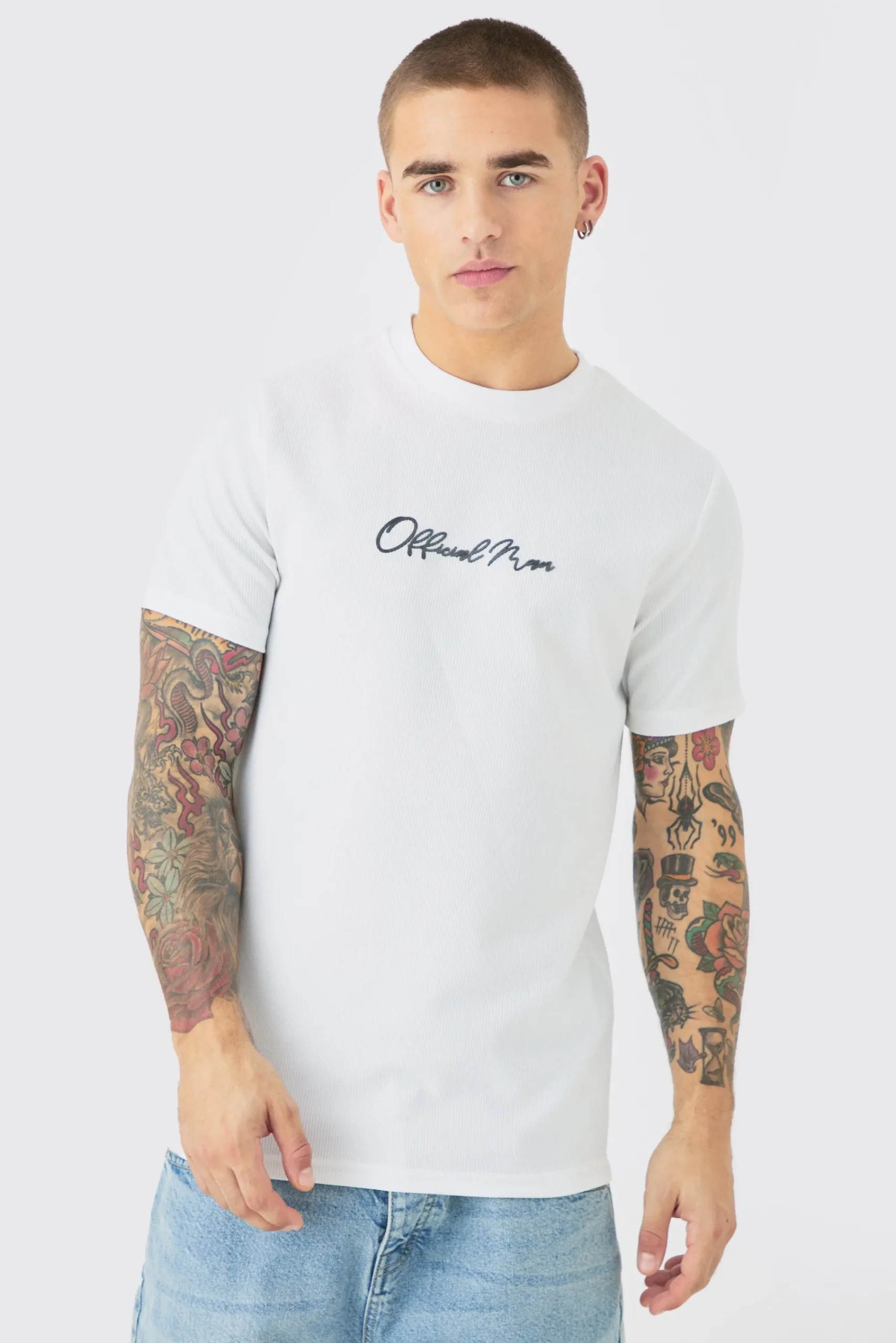 Slim High Build Ottoman Rib T-Shirt | UK^boohooMAN Discount