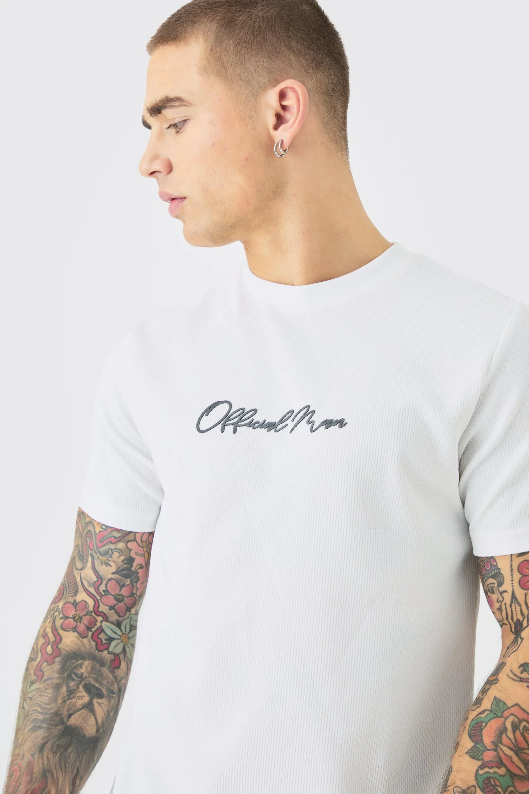Slim High Build Ottoman Rib T-Shirt | UK^boohooMAN Discount