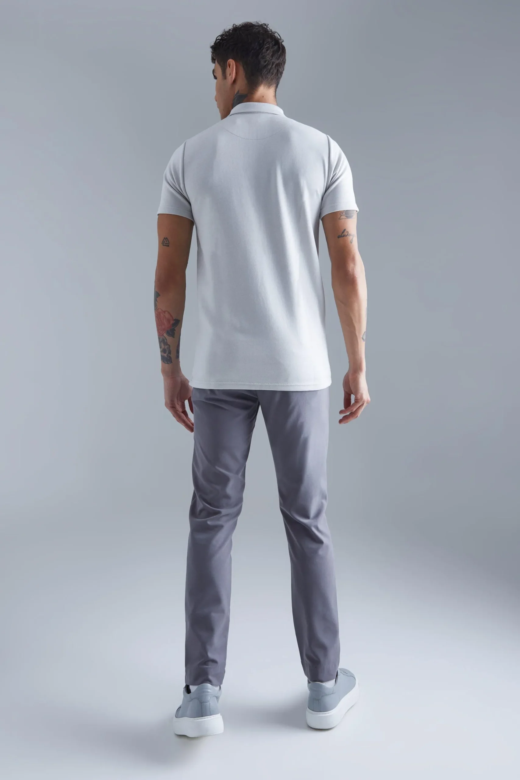 Slim Interlock Polo | UK^boohooMAN Best