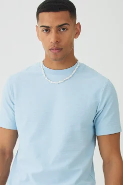 boohooMAN Slim Jacquard Stripe T-shirt & Short Set | UK| Sets & Co-Ords|Tracksuits