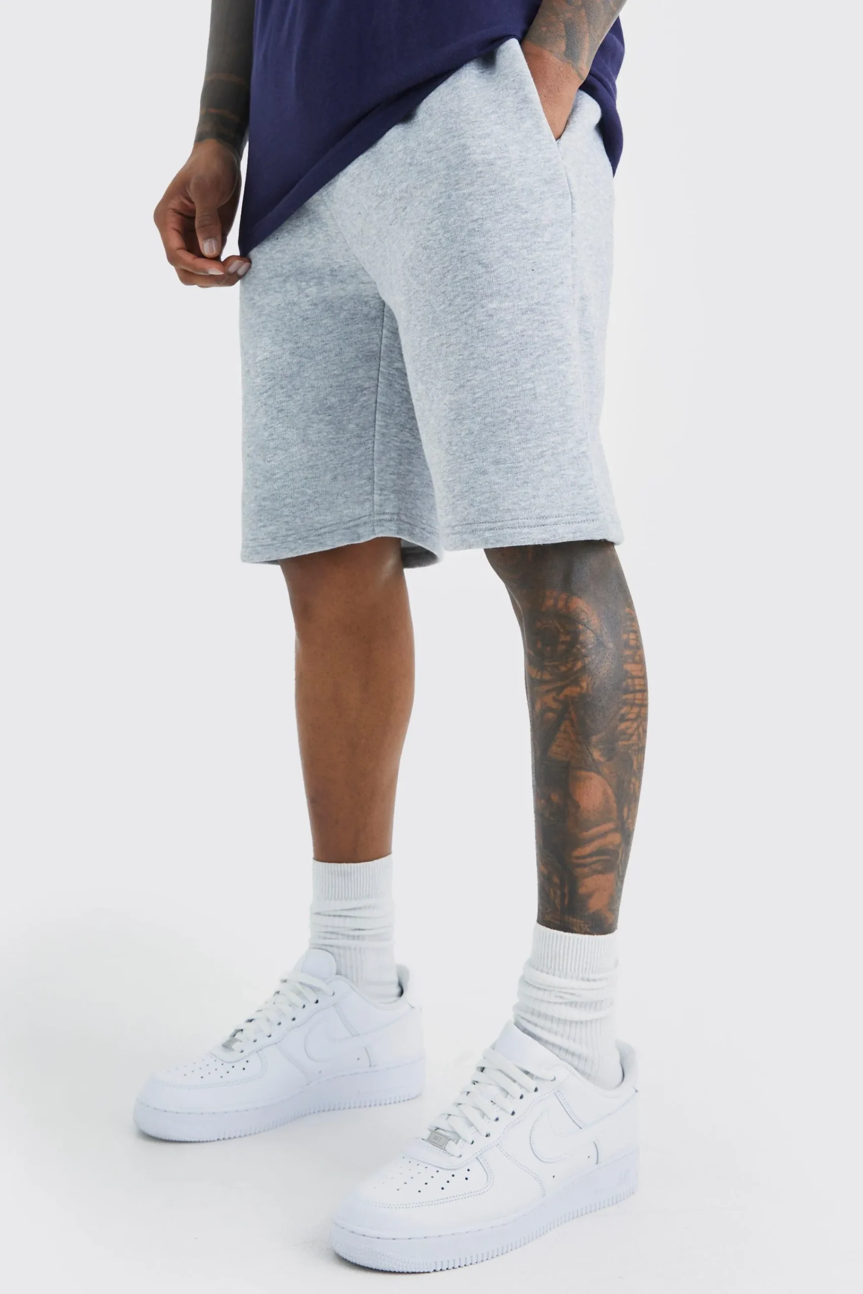 boohooMAN Slim Mid Length Jersey Short | UK| Shorts