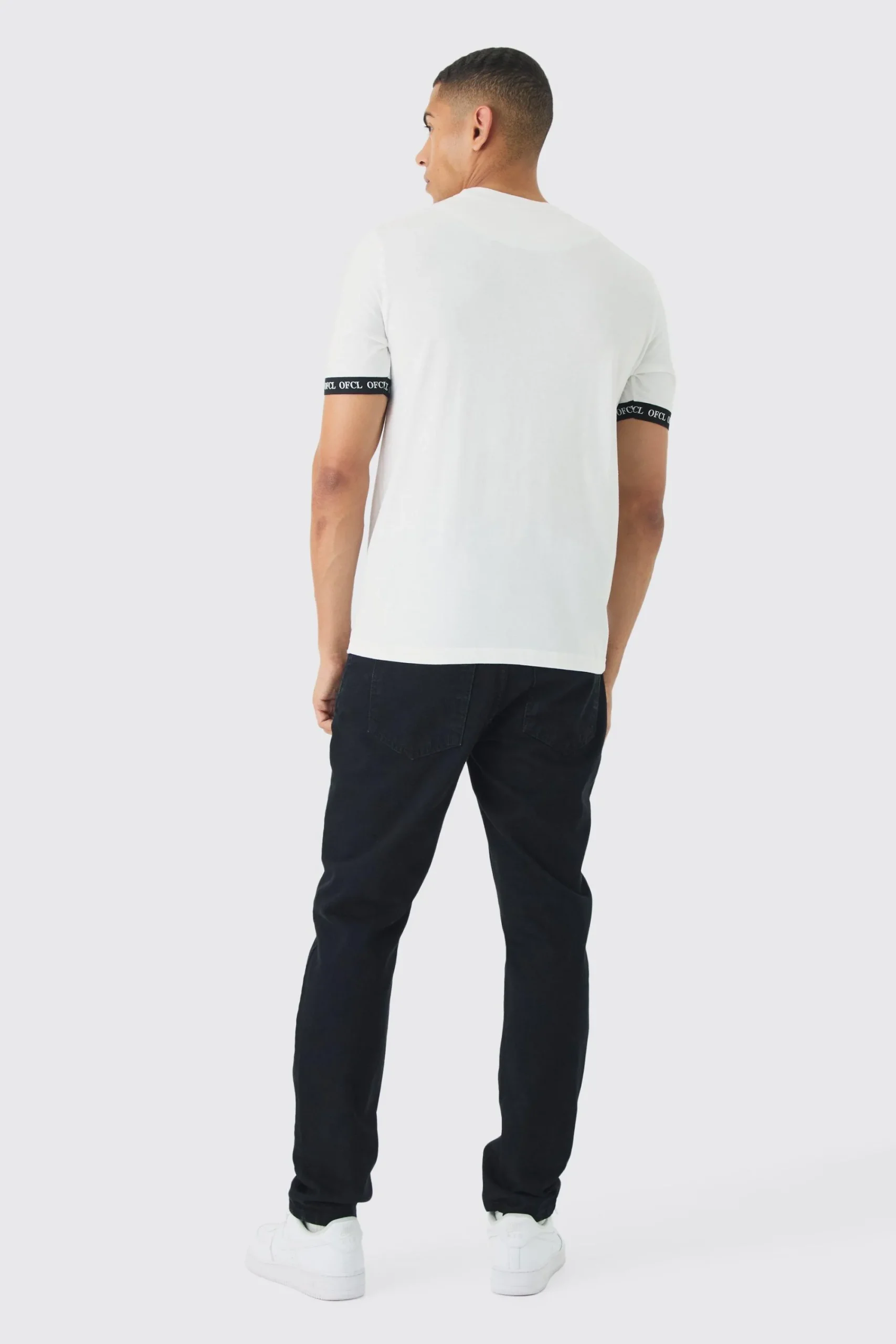 Slim OFCL Tape T-shirt | UK^boohooMAN