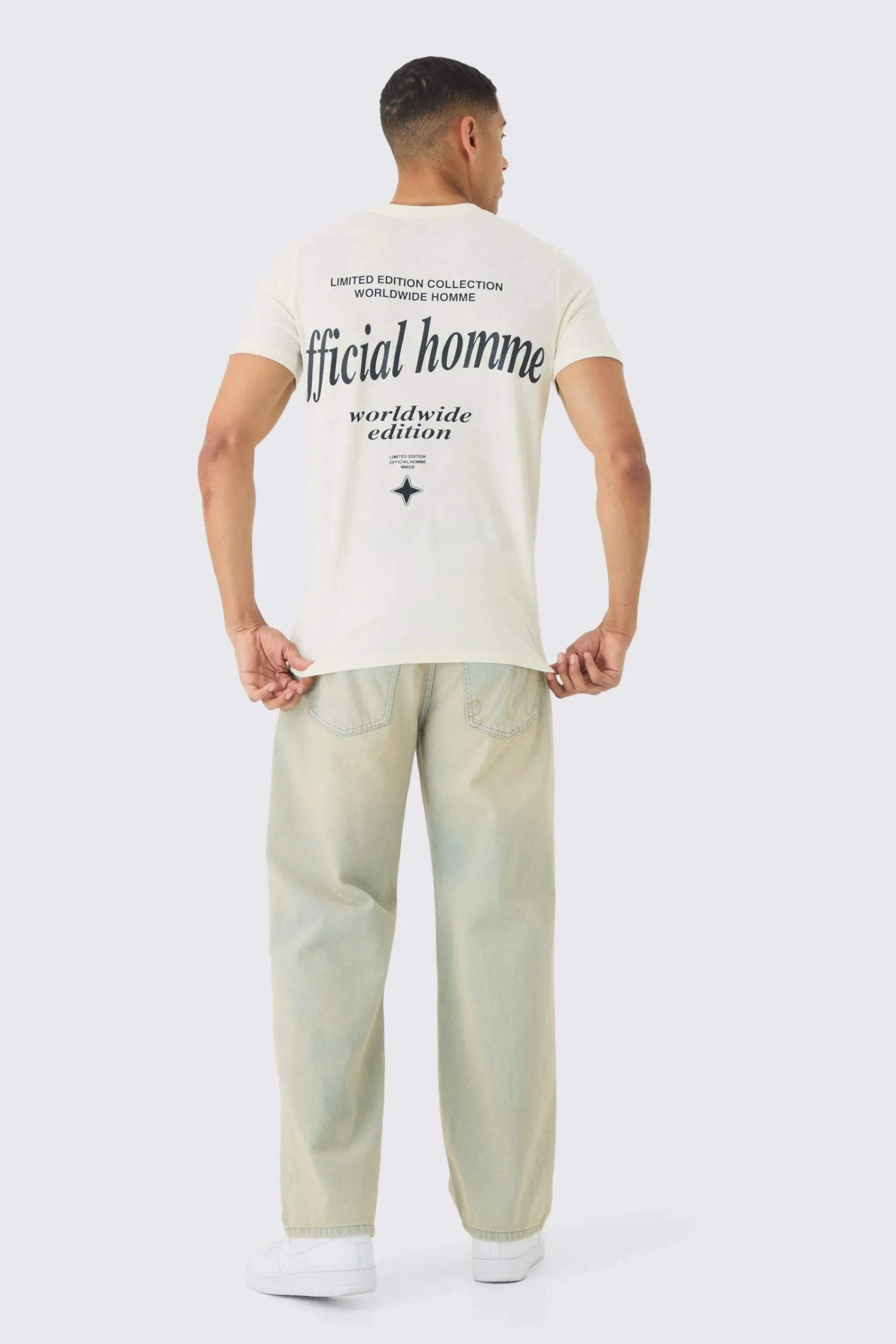 Slim Official Homme High Build Print T-Shirt | UK^boohooMAN Discount