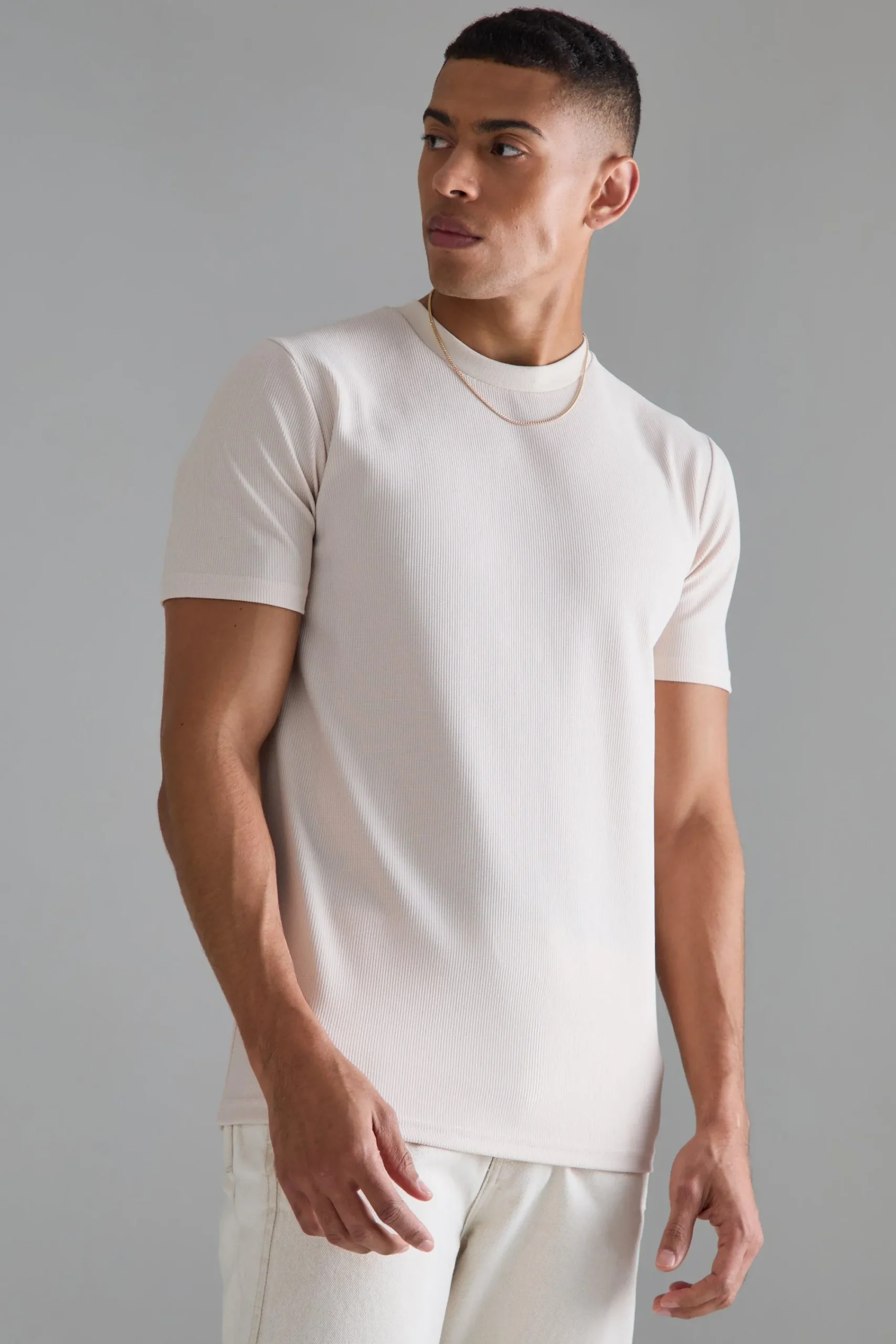 Slim Ottoman Rib T-Shirt | UK^boohooMAN Sale