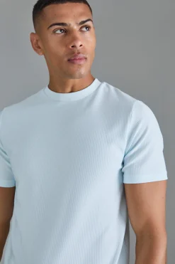 Slim Ottoman Rib T-Shirt | UK^boohooMAN Outlet