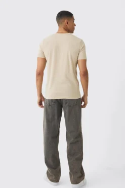 Slim Puff Print T-Shirt | UK^boohooMAN Outlet