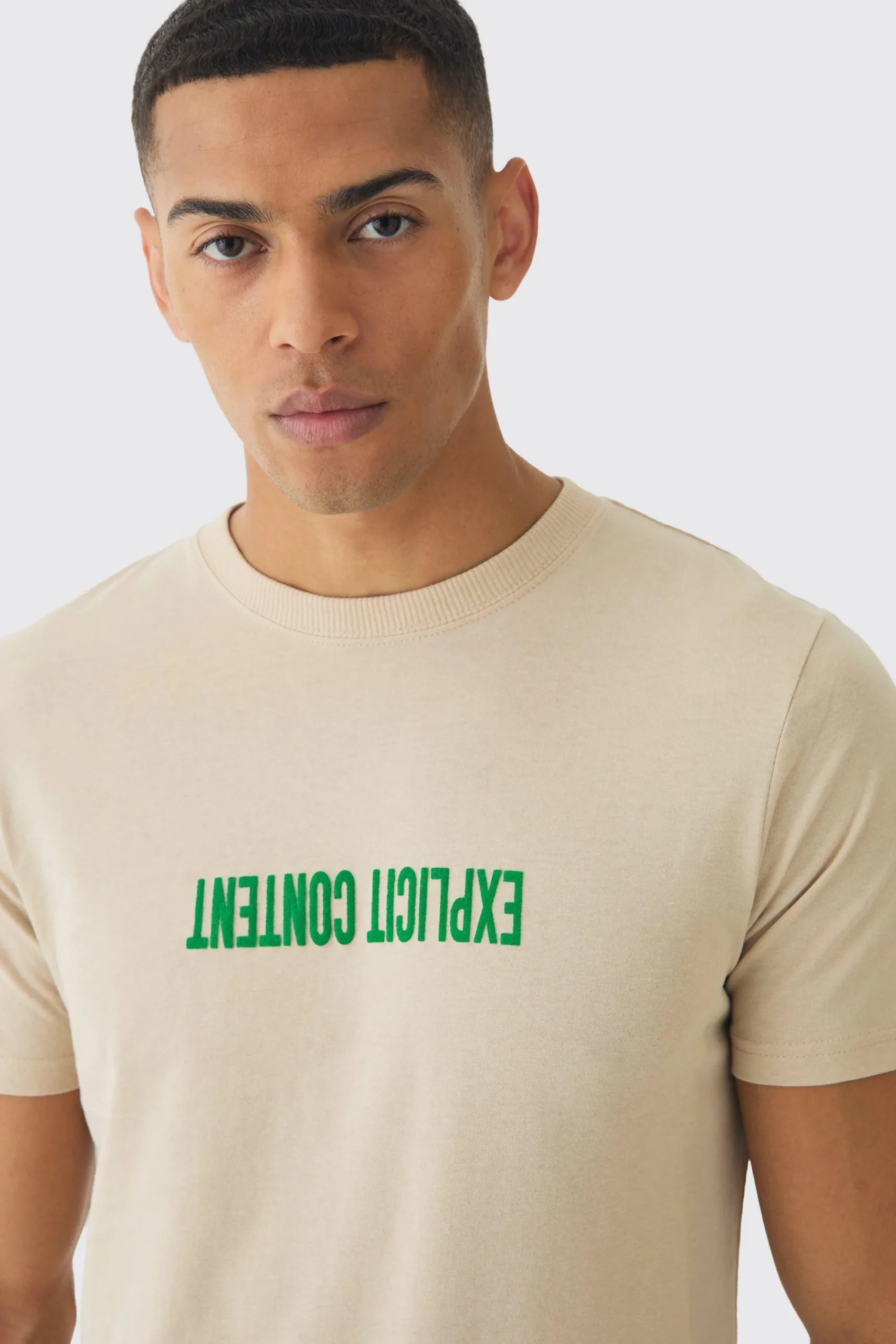 Slim Puff Print T-Shirt | UK^boohooMAN Outlet