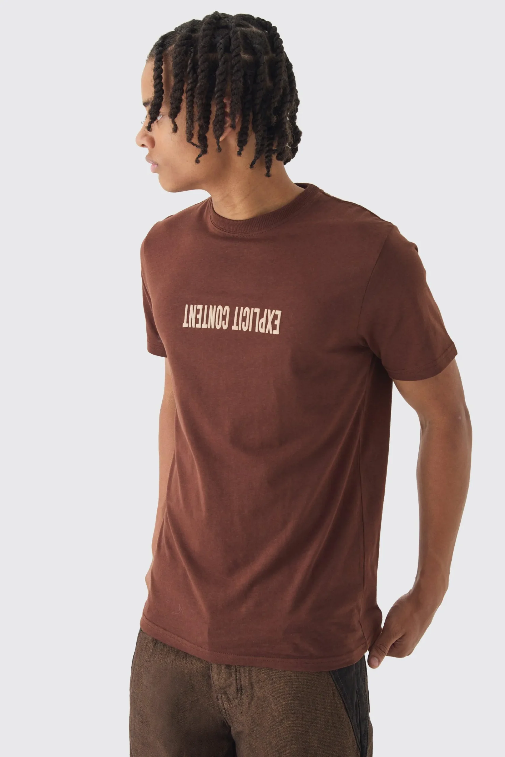 Slim Puff Print T-Shirt | UK^boohooMAN New