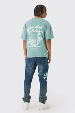 boohooMAN Slim Rigid Applique Jeans | UK| Jeans