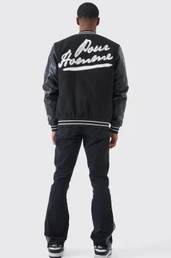 boohooMAN Slim Rigid Flare Contrast Gusset Rip Jeans | UK| Trousers|Jeans