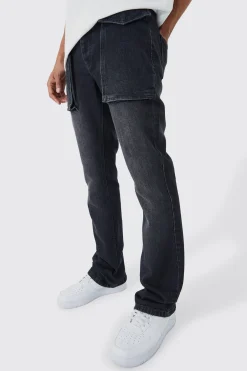 boohooMAN Slim Rigid Flare 3d Pocket Jeans In | UK| Trousers|Jeans