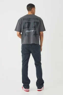 boohooMAN Slim Rigid Flare Distressed Carpenter Jeans | UK| Trousers|Jeans