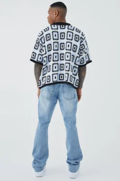 boohooMAN Slim Rigid Flare Jean | UK| Trousers|Jeans