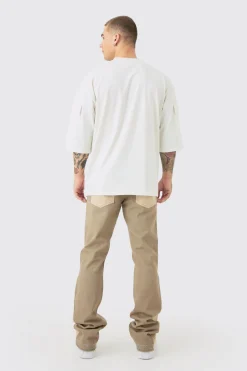 boohooMAN Slim Rigid Flare Overdye Carpenter Jeans | UK| Trousers|Jeans