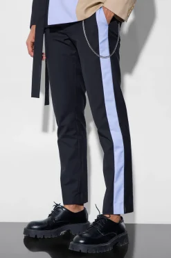 boohooMAN Slim Side Panel Suit Trousers | UK| Suits & Tailoring|Trousers