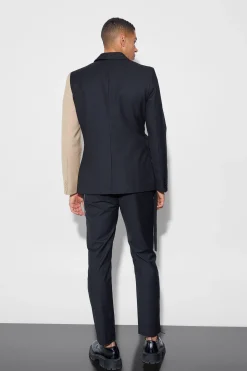 boohooMAN Slim Side Panel Suit Trousers | UK| Suits & Tailoring|Trousers