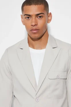 boohooMAN Slim Single Breasted Cargo Suit Jacket | UK| Suits & Tailoring