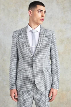 boohooMAN Slim Single Breasted Check Suit Jacket | UK| Suits & Tailoring