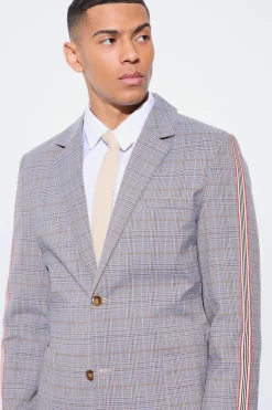 boohooMAN Slim Single Breasted Check Blazer | UK| Suits & Tailoring