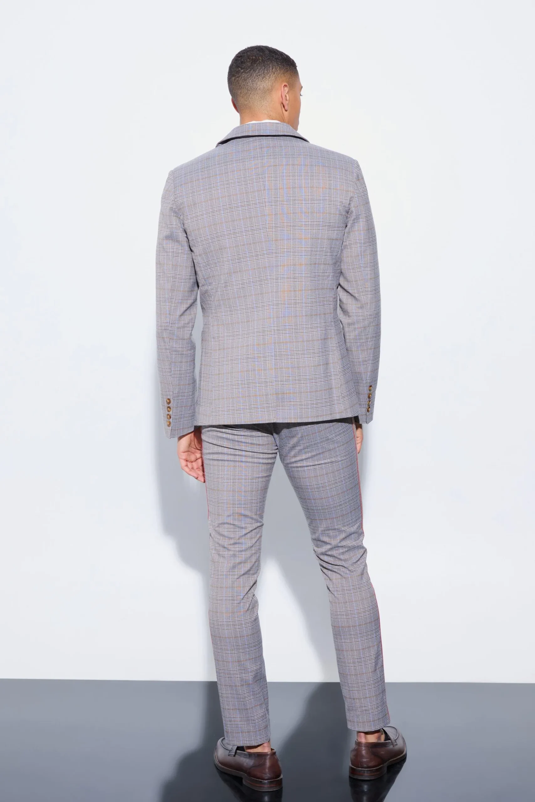 boohooMAN Slim Single Breasted Check Suit | UK| Suits & Tailoring