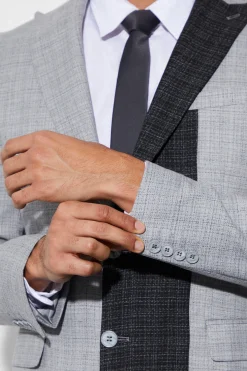 boohooMAN Slim Single Breasted Contrast Lapel Blazer | UK| Suits & Tailoring