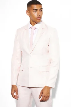 boohooMAN Slim Single Breasted Dogstooth Suit Jacket | UK| Suits & Tailoring