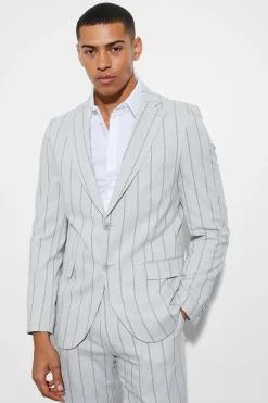 boohooMAN Slim Striped Suit | UK| Suits & Tailoring