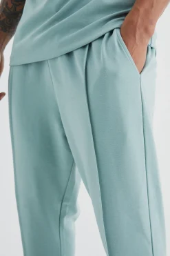 boohooMAN Slim Tapered Elastic Waist Pintuck Crop Jogger | UK| Joggers