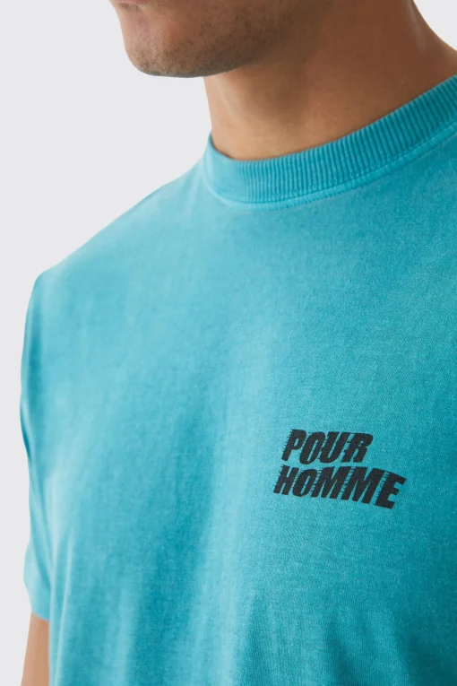 Slim Washed Pour Homme T-Shirt | UK^boohooMAN