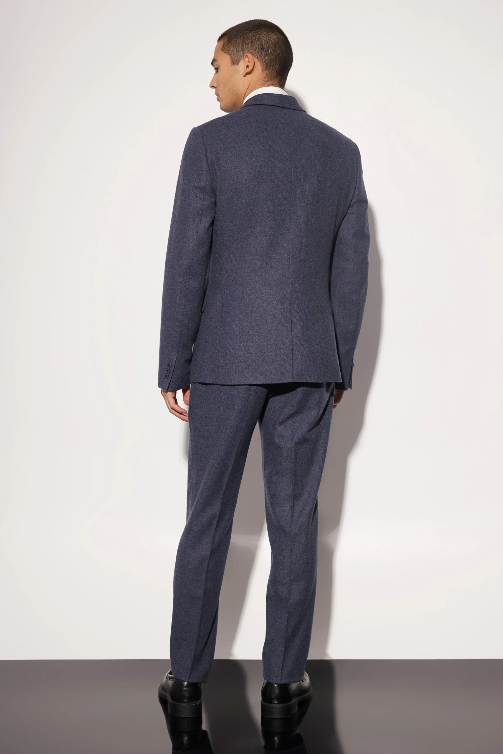 boohooMAN Slim Wool Tweed Single Breasted Suit Jacket | UK| Suits & Tailoring